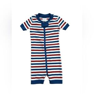 Hanna Andersson Size 75, 12-18 Months Shortie Sleeper in Fourth Of July Stripe